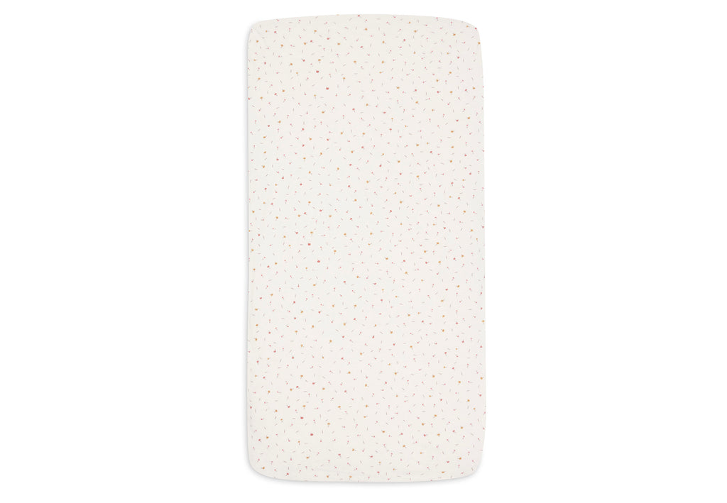 Jollein Hoeslaken Jersey 70/75x140/150cm Pretty Picnic Flower Drops