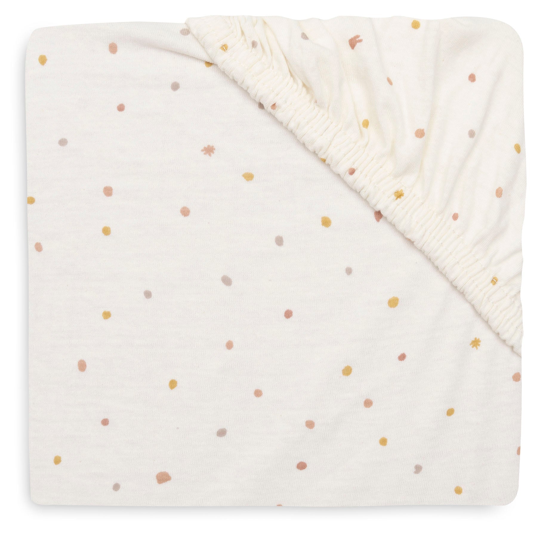 Jollein Hoeslaken Jersey 70/75x140/150cm Kangaroots Dusty Dot