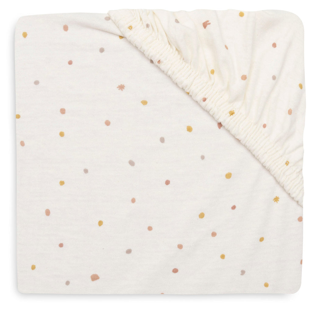 Jollein Hoeslaken Jersey 70/75x140/150cm Kangaroots Dusty Dot