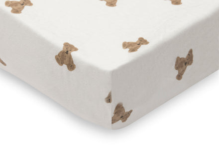 Jollein Hoeslaken Jersey 70/75x140/150cm | Mini Teddy Bear