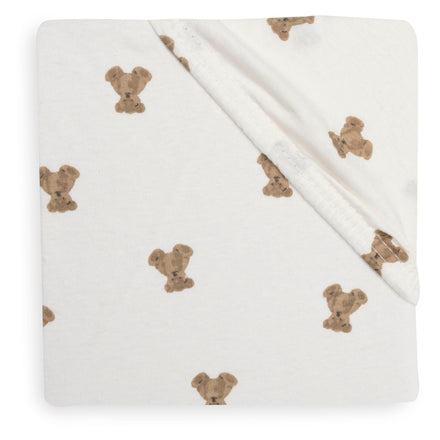 Jollein Hoeslaken Jersey 70/75x140/150cm | Mini Teddy Bear