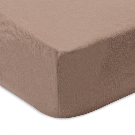 Jollein Hoeslaken Jersey Boxmatras 75x95cm | Milky Coffee