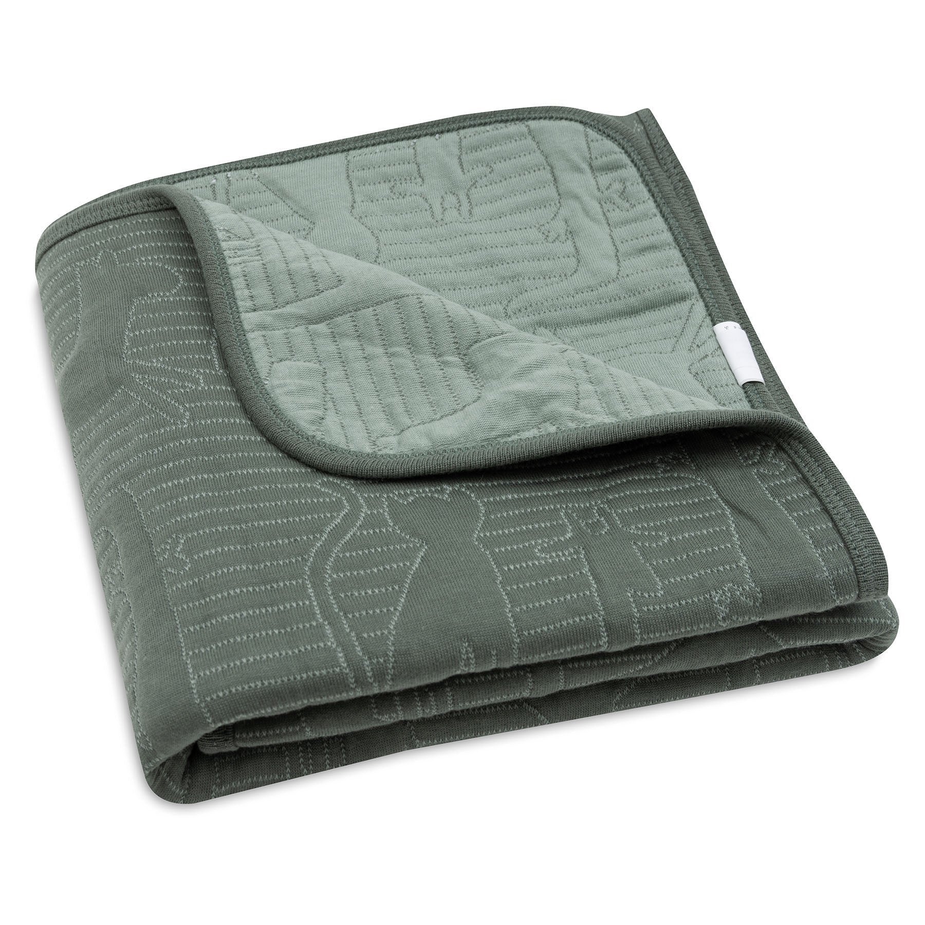 * Jollein Wiegdeken 75x100cm Jungle Jambo Ash Green/Laurel