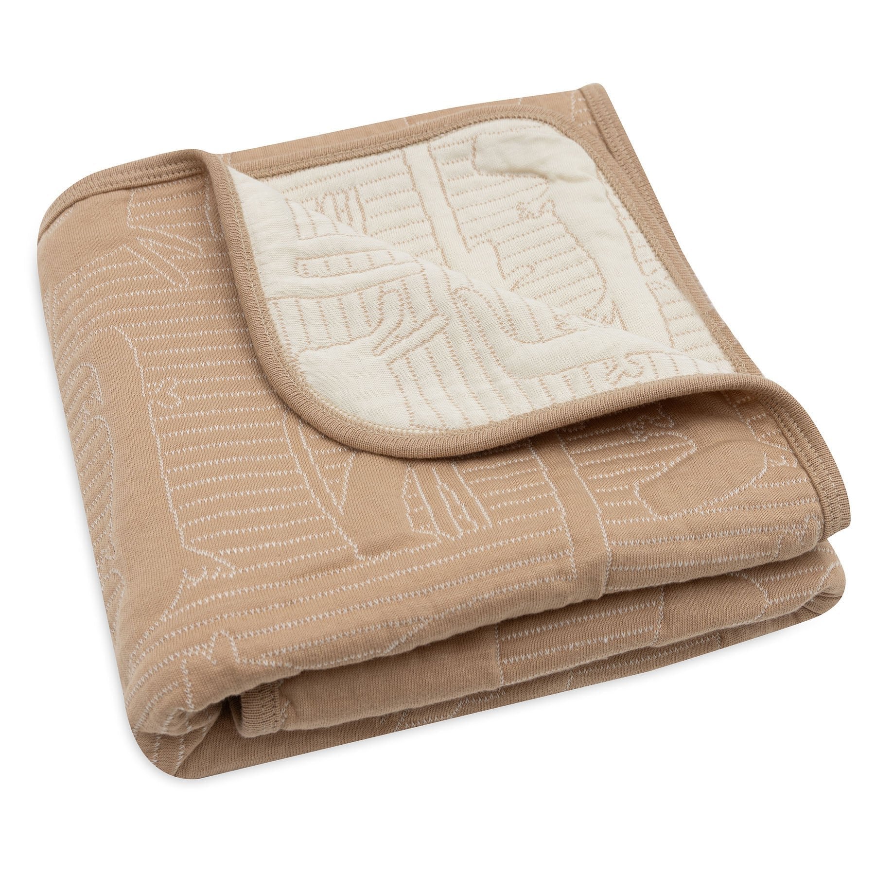 * Jollein Wiegdeken 75x100cm Jungle Jambo Biscuit/Oatmeal