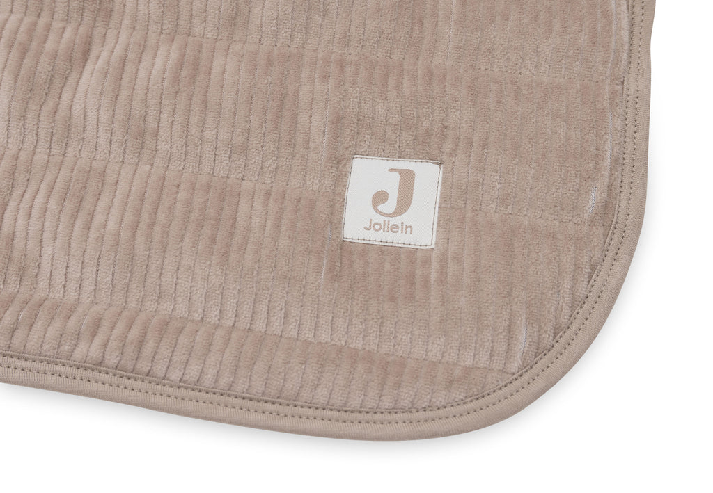 Jollein Deken Wieg 75x100cm Velvet Rib | Milky Coffee