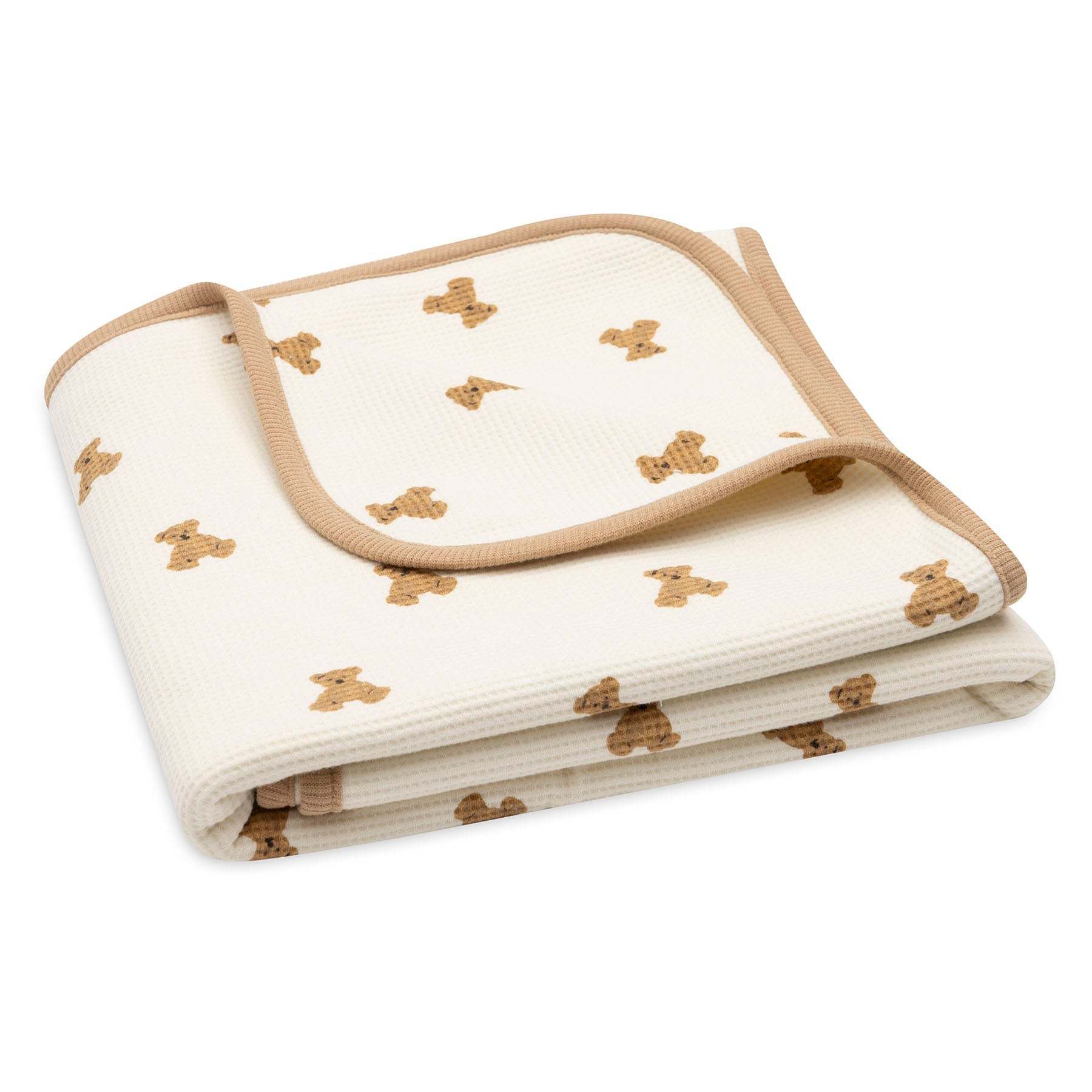 Jollein Deken Wieg 75x100cm Mini Teddy Bear Little Waffle