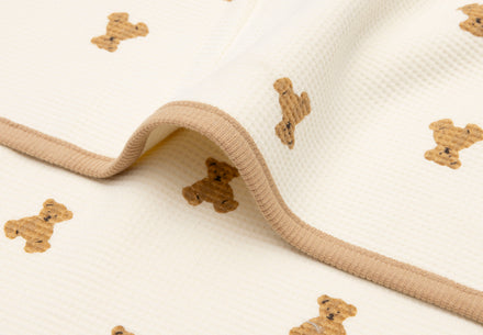 Jollein Deken Wieg 75x100cm Mini Teddy Bear Little Waffle