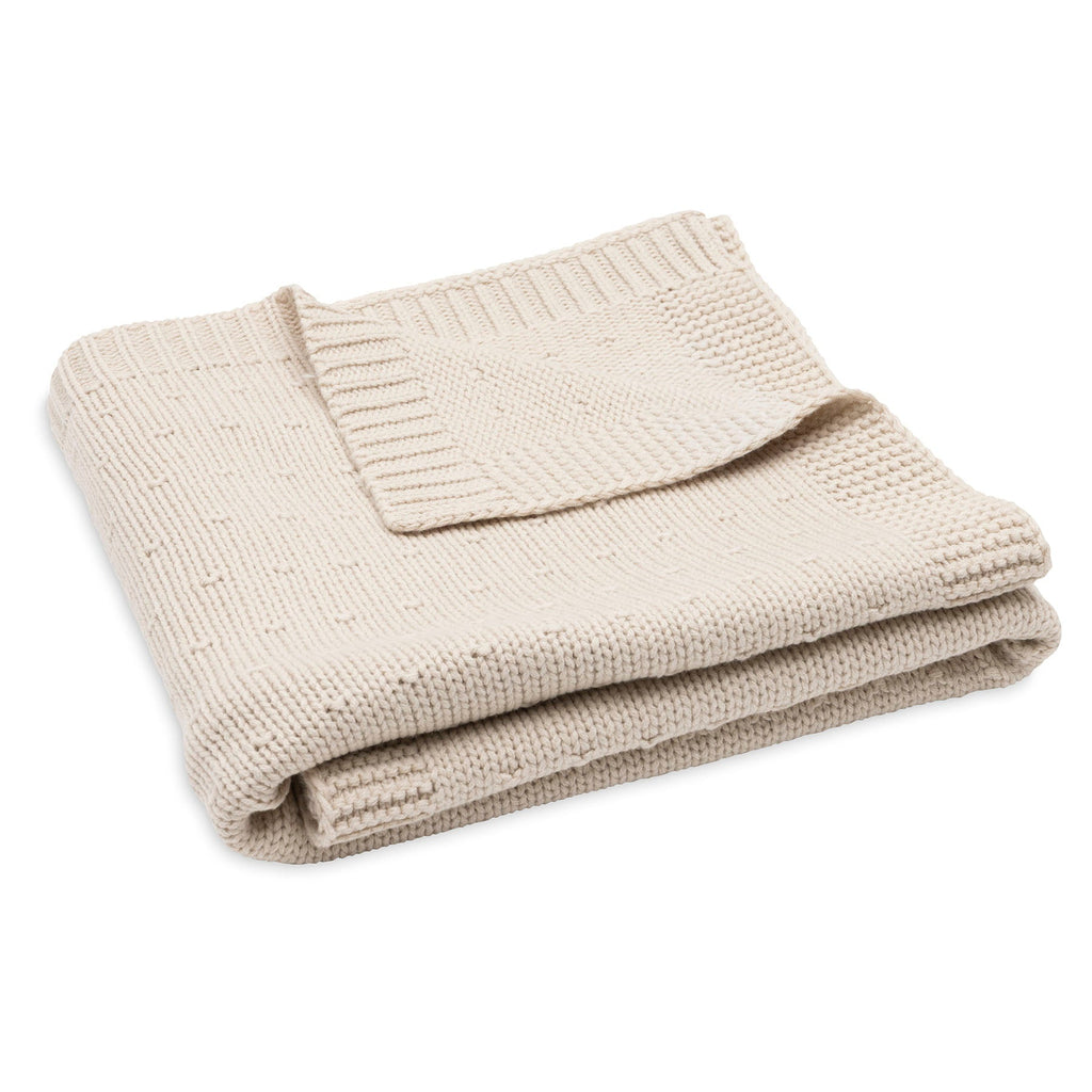 Jollein Deken Wieg 75x100cm Sprinkle Knit | Sand