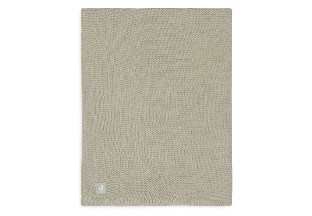 * Jollein Ledikant Deken 100x150cm | Basic Knit Olive Green