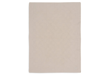 Jollein Ledikantdeken 100x150cm Check Knit Oatmeal