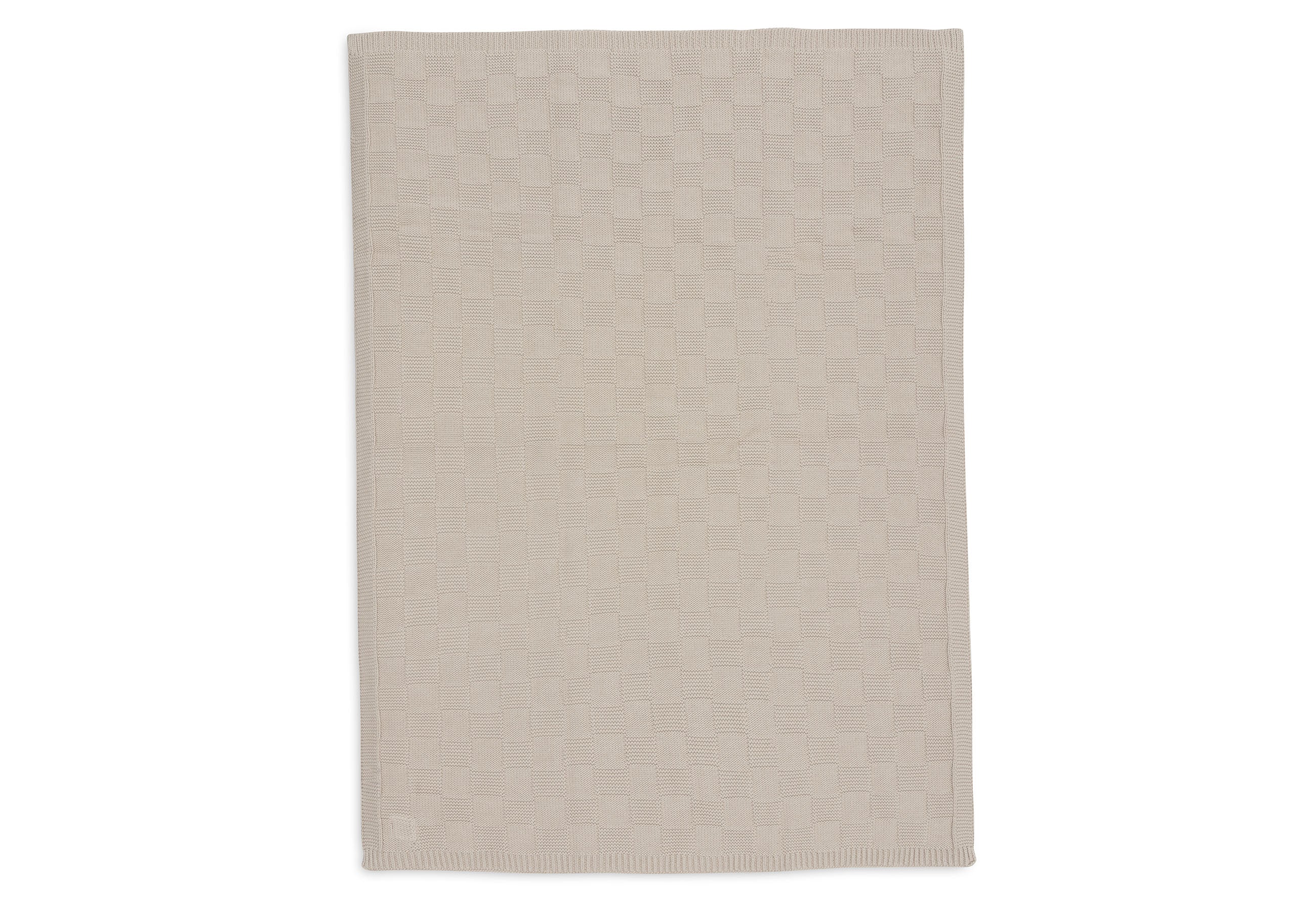 Jollein Deken Ledikant 100x150cm Box Knit | Warm Sand Gots