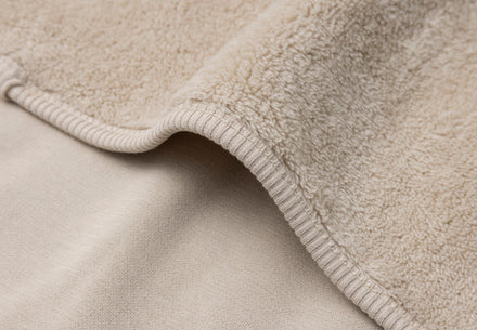Jollein Deken Ledikant 100x150cm Basic Jersey/Sherpa | Warm Sand