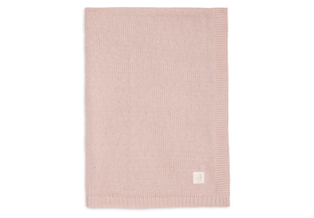 Jollein Deken Ledikant 100x150cm Sprinkle Knit | Silk Rose