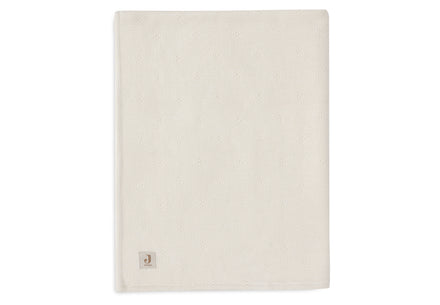 Jollein Wiegdeken 75x100cm Cosy Knit Ivory/Velvet