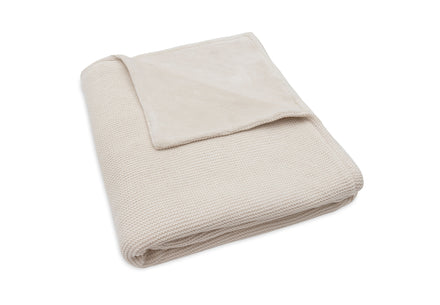 Jollein Deken Ledikant 100x150cm Basic Knit | Oatmeal/Velvet