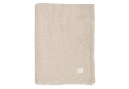 Jollein Deken Ledikant 100x150cm Sprinkle Knit | Sand/Fluffy