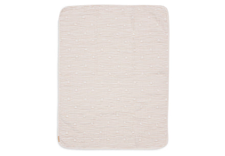 * Jollein Deken Hydrofiel Wieg 75x100cm | Miffy Stripe Biscuit