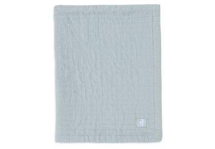 Jollein Deken Hydrofiel 75x100cm Jacquard Sea Green Gots