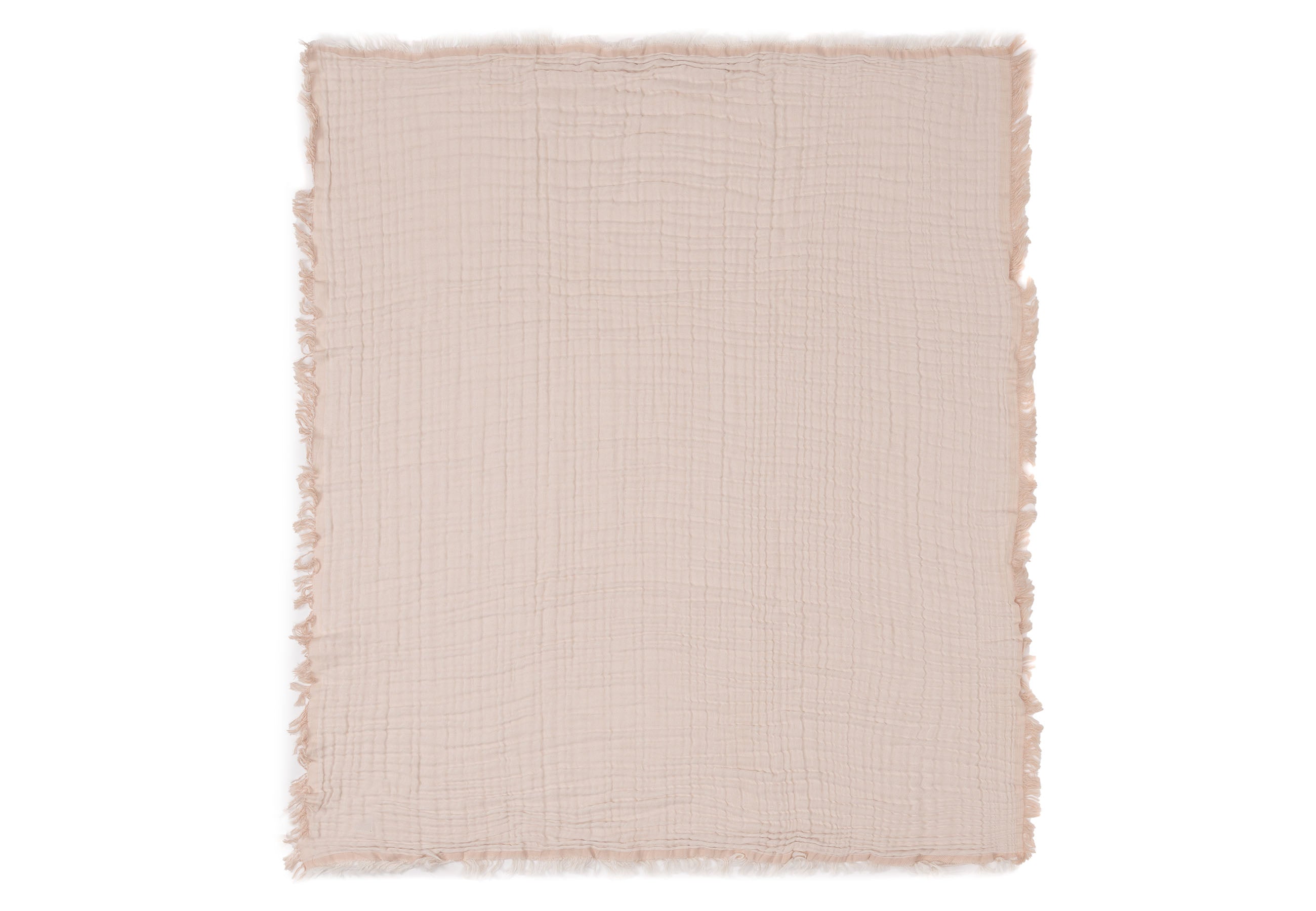 * Jollein Deken Ledikant 120x120cm | Fringe Moonstone/Ivory Gots
