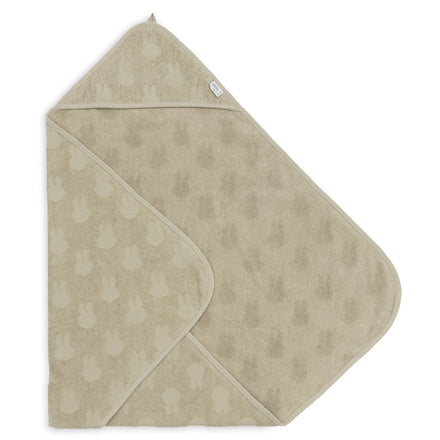 * Jollein Badcape Badstof 75x75cm Miffy Jacquard | Olive Green