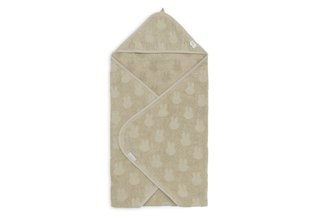 * Jollein Badcape Badstof 75x75cm Miffy Jacquard | Olive Green