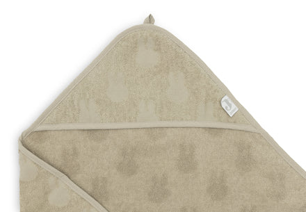 * Jollein Badcape Badstof 75x75cm Miffy Jacquard | Olive Green