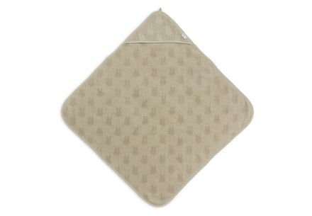 * Jollein Badcape Badstof 75x75cm Miffy Jacquard | Olive Green