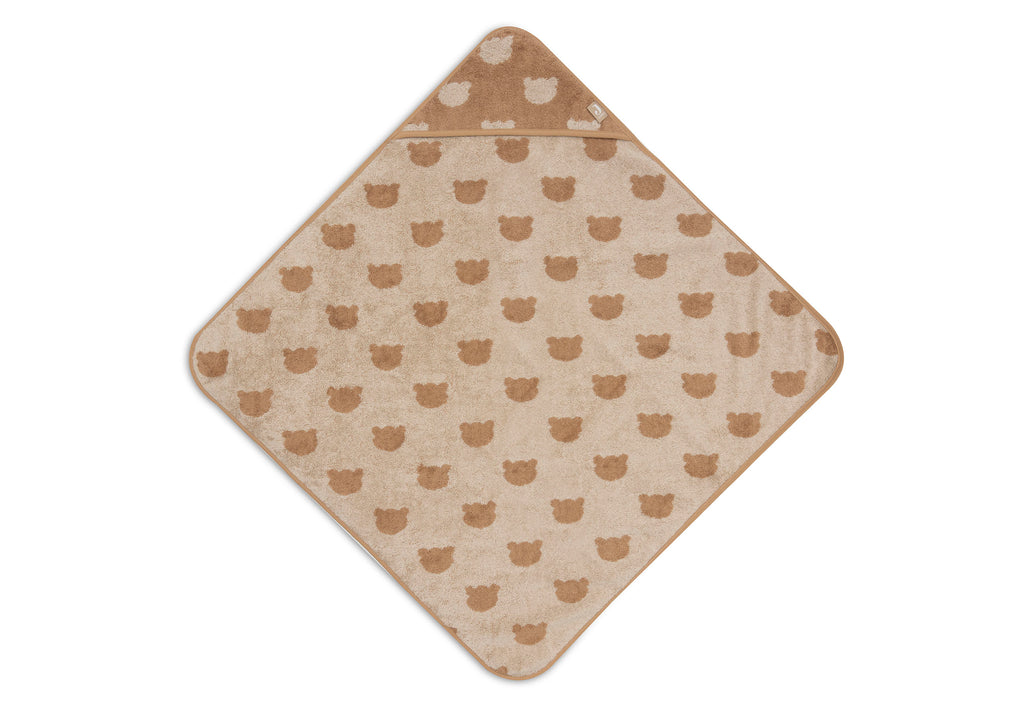 Jollein Badcape Badstof 75x75cm Jacquard Teddy Bear