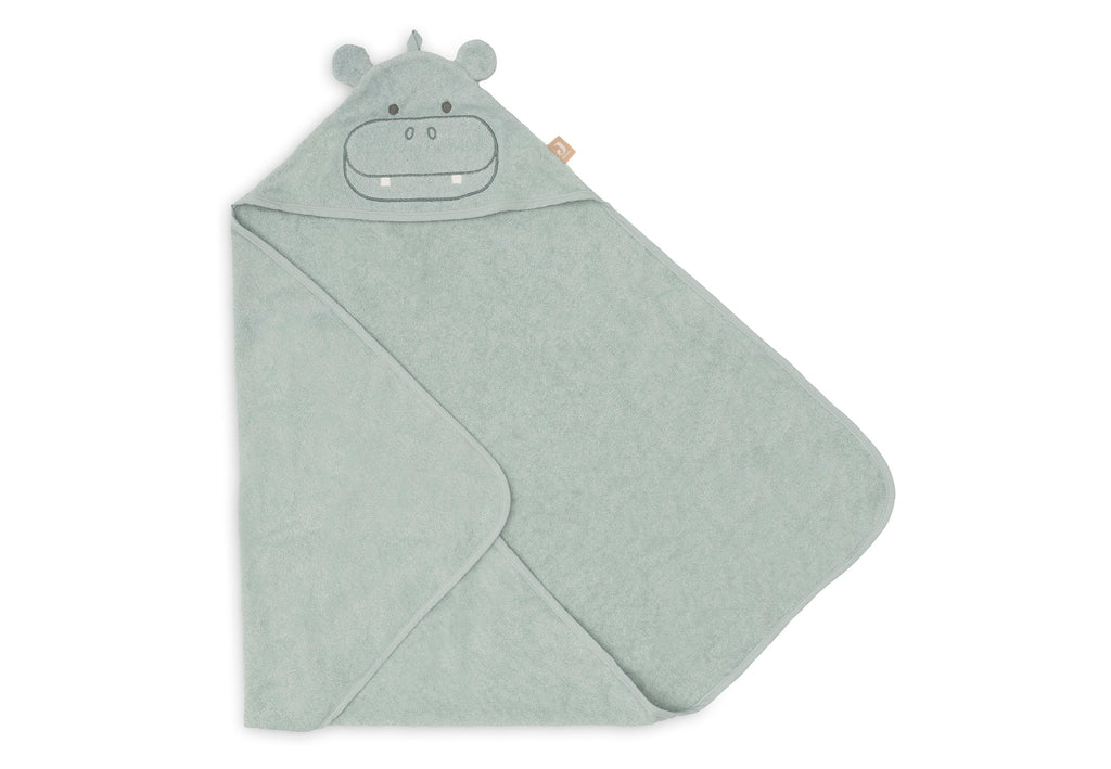 Jollein Badcape Badstof 75x75cm Hippo | Happy