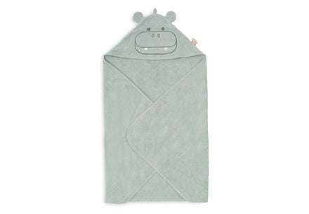 Jollein Badcape Badstof 75x75cm Hippo | Happy