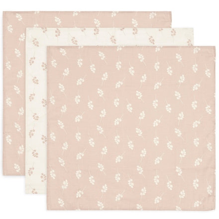 * Jollein Hydrofiele Doek Small 70x70cm 3-Pack | Twig Wild Rose