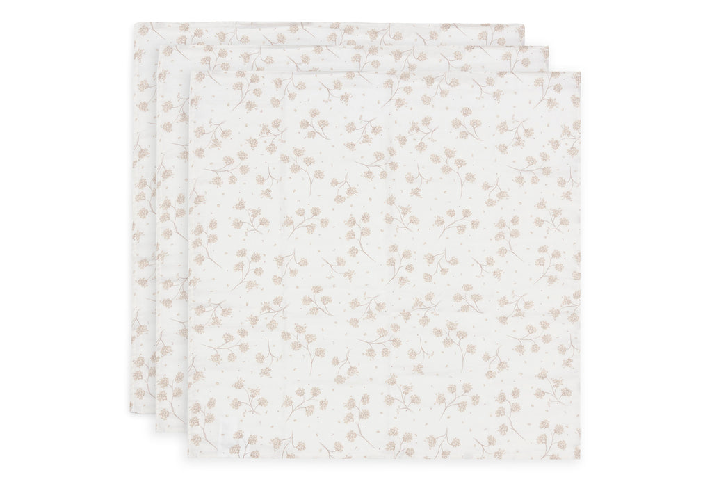 Jollein Hydrofiele Doek Small 70x70cm | Leafy Dreams | 3st