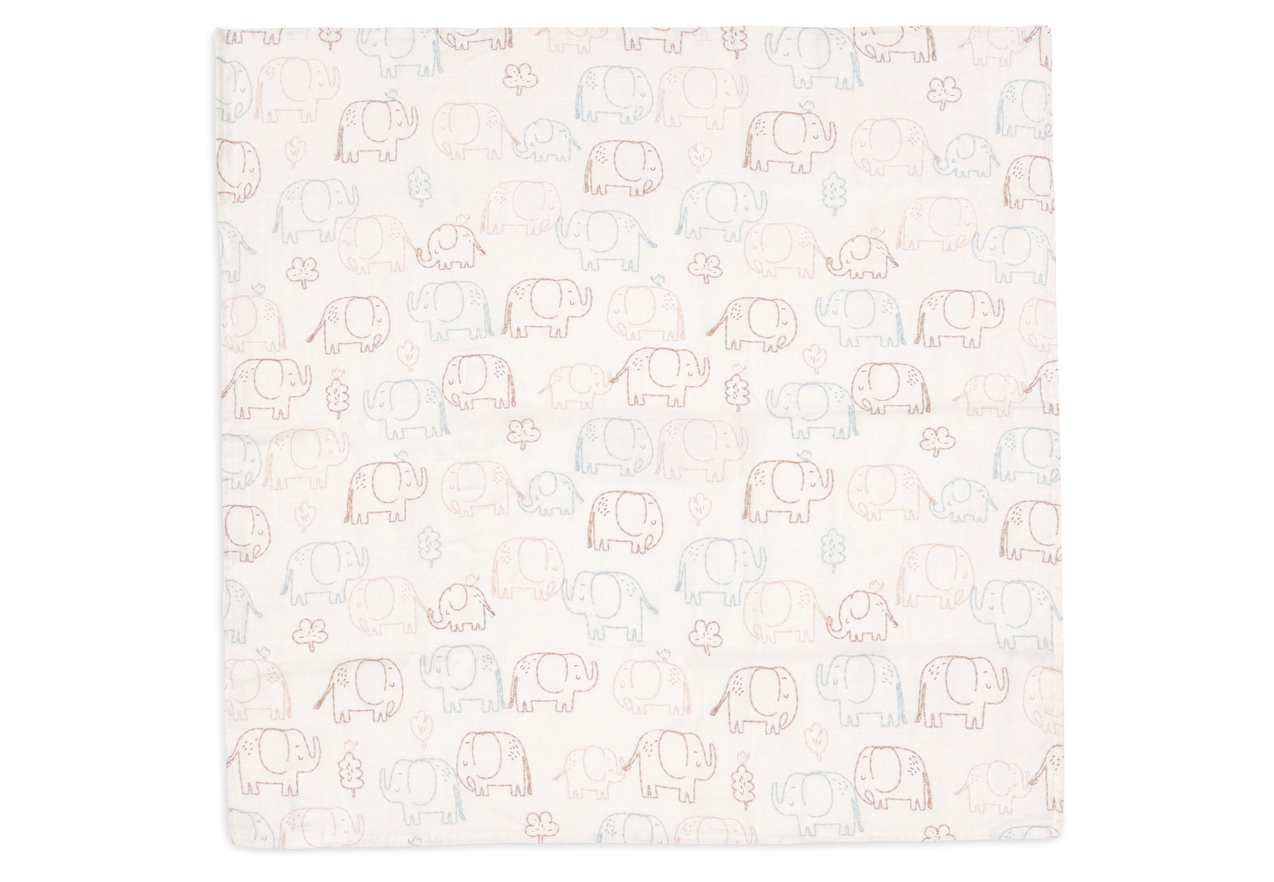 Jollein Hydrofiele Doek Small 70x70cm | Elephant Tales | 3st