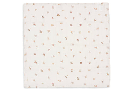 Jollein Hydrofiele Doek Small 70x70cm | Animal Friends | 3st