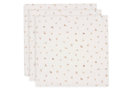 Jollein Hydrofiele Doek Small 70x70cm | Animal Friends | 3st