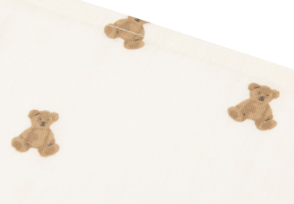 Jollein Hydrofiele Doek Small 70x70cm | Mini Teddy Bear (3pack)