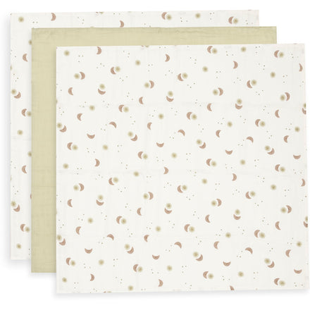 Jollein Hydrofiele Doek Small 70x70cm | Over The Moon (3pack)