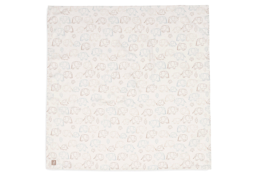 Jollein Hydrofiele Doek Large 115x115cm | Elephant Tales | 2st