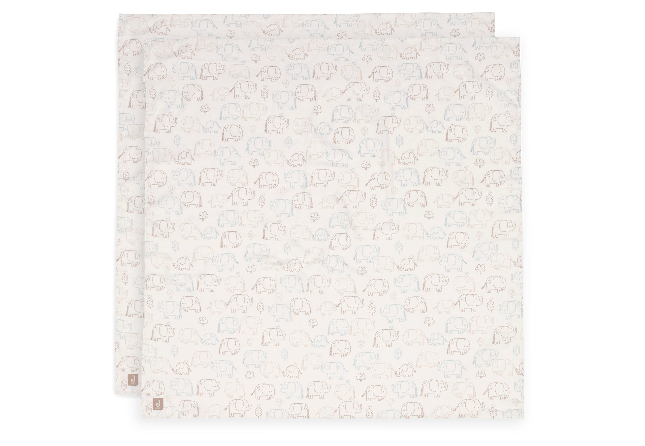 Jollein Hydrofiele Doek Large 115x115cm | Elephant Tales | 2st