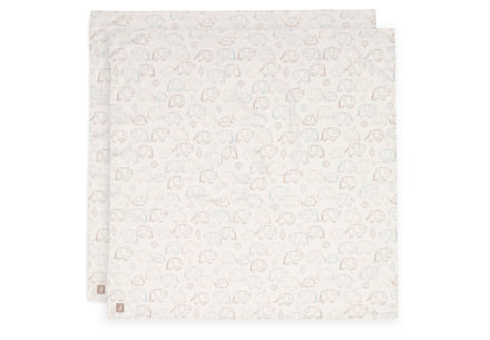 Jollein Hydrofiele Doek Large 115x115cm | Elephant Tales | 2st