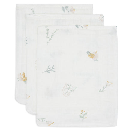 Jollein Washandje 15x20cm Lovely Birds (3pack)