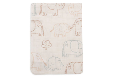 Jollein Hydrofiel Washandje 15x20cm | Elephant Tales | 3st