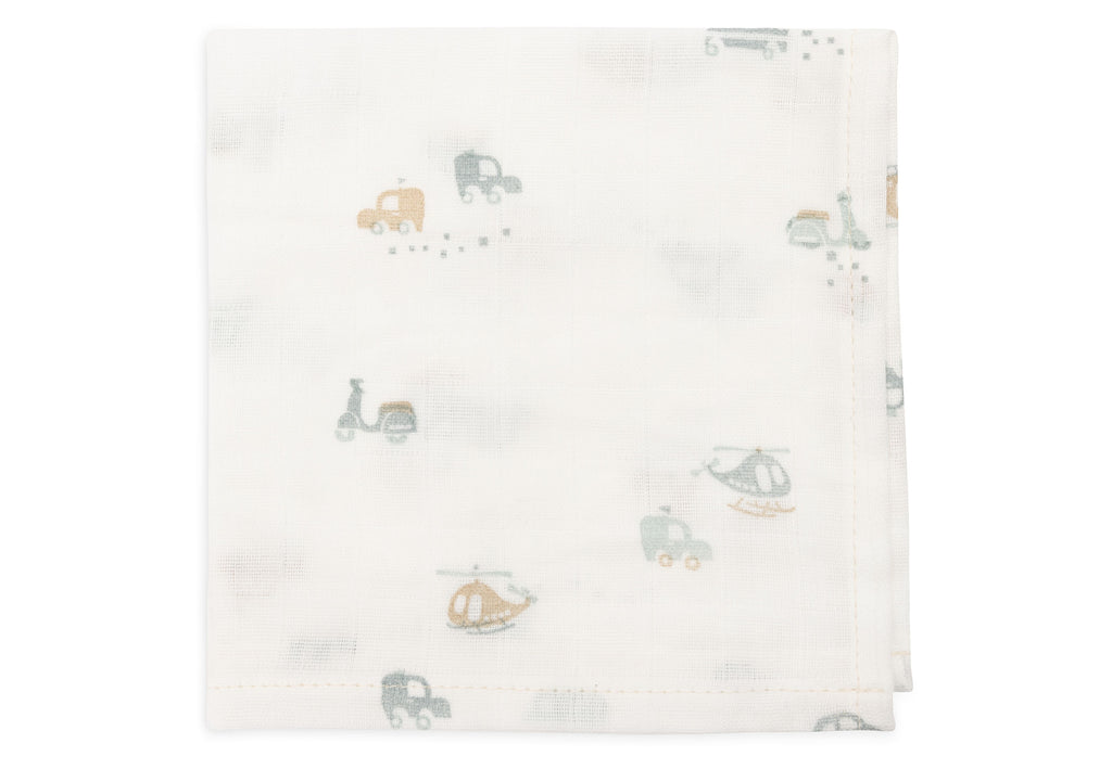* Jollein Hydrofiel Monddoekje 31x31cm On The Go (3Pack)