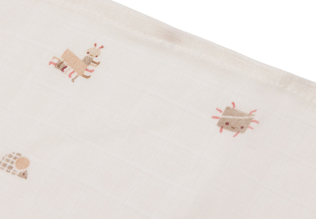 Jollein Hydrofiel Monddoekje 31x31cm | Animal Friends 3st
