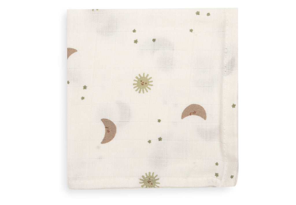 Jollein Hydrofiel Monddoekje 31x31cm | Over The Moon (3pack)