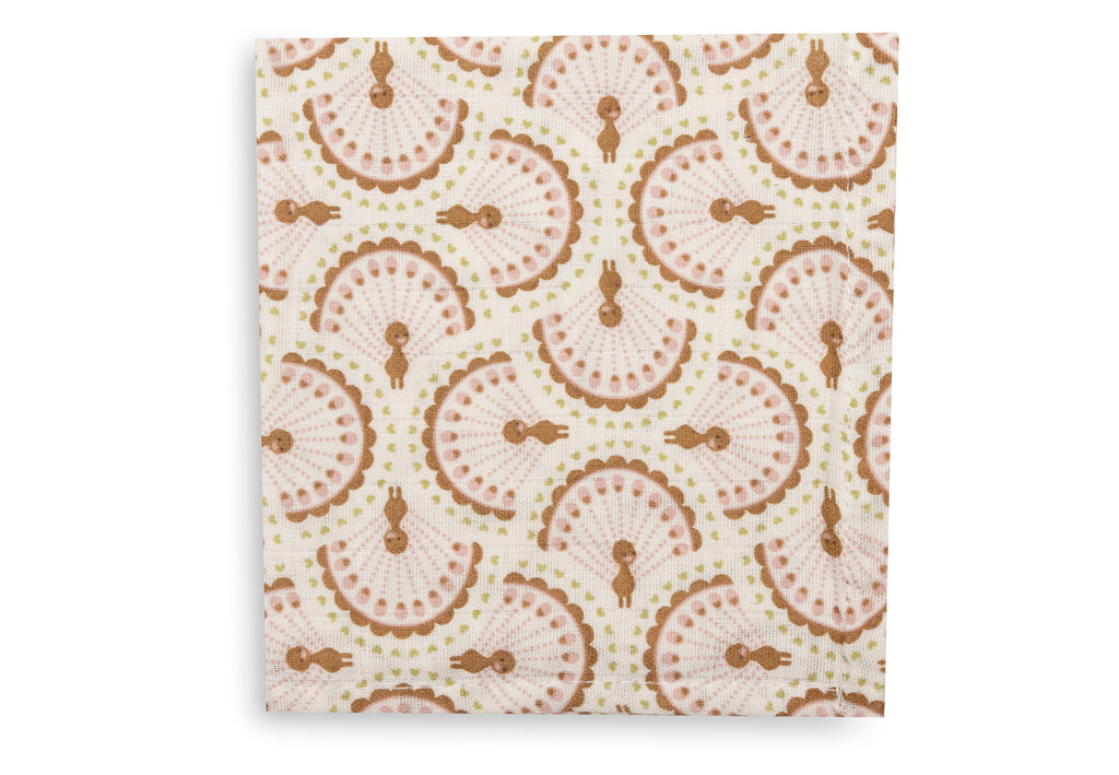 Jollein Hydrofiel Monddoekje 31x31cm | Soft Plumes (3pack)