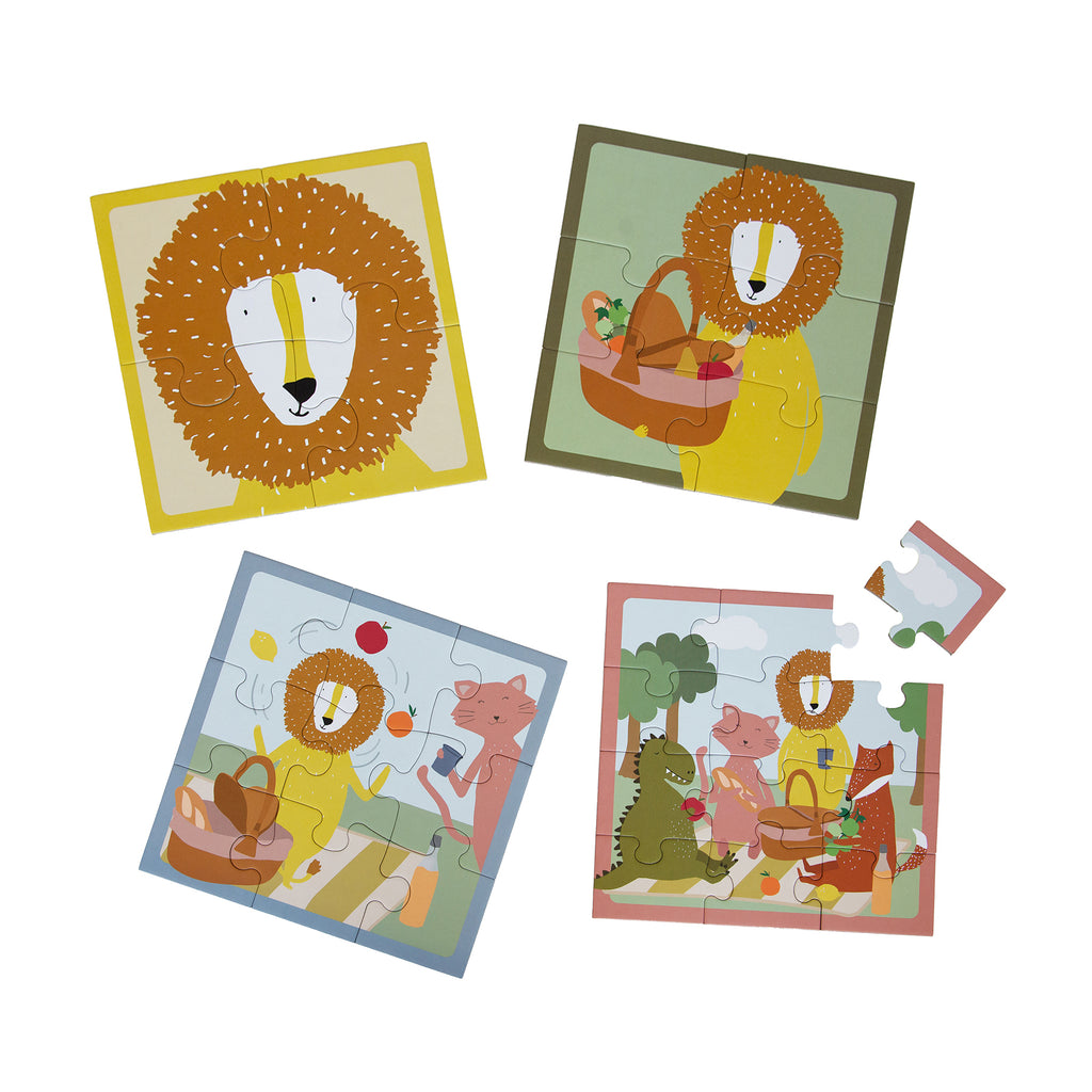 Trixie Puzzeldoos Dieren Picknick | 4 Puzzels