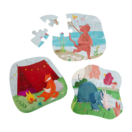Trixie Puzzeldoos Buiten Spelen  | 3 Puzzels
