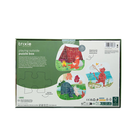 Trixie Puzzeldoos Buiten Spelen  | 3 Puzzels