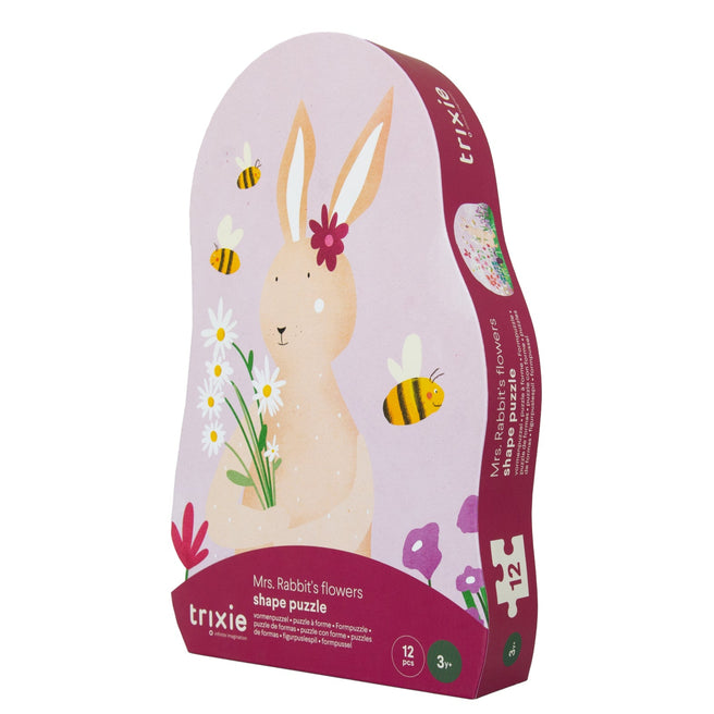 * Trixie Vormenpuzzel De Bloemen Van Mrs. Rabbit  | 12st